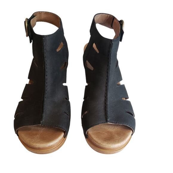 Dansko Black and Brown Women Sandals - Picture 9 of 15